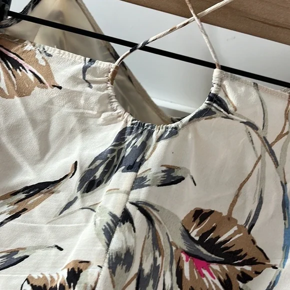 MADEWELL | GUC Strappy Flowy Fall Colored Botanical Tank Top L - Picture 7 of 7